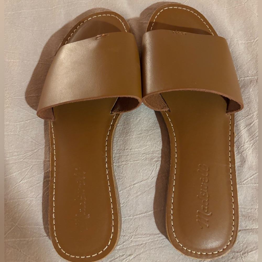 Madewell The Boardwalk Post Slide Sandal
Size 6 English Saddle